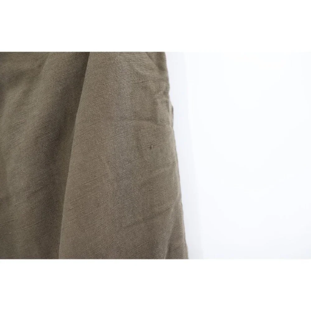 wilfred women’s 00 Allant pants linen olive green belted pockets cuffed‎ cropped